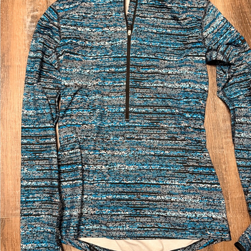 Nike Pro Dri-FIT Black and Blue Top